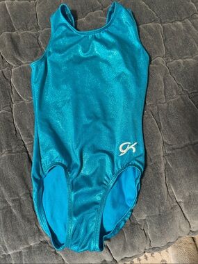 GK Teal Shimmer Gymnastics Leotard